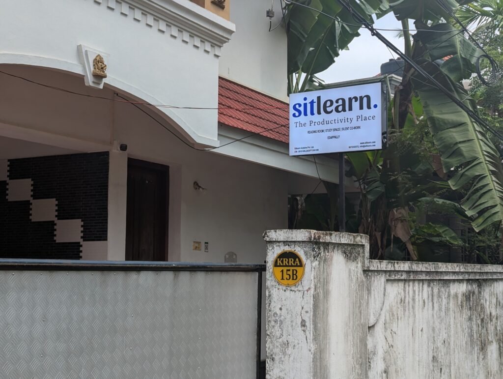 sitlearn reading room kochi entrance